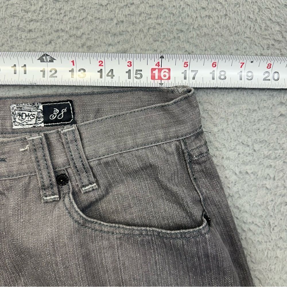 Akademiks Jeans Mens 38 Gray True Fit Lot 009 Straight Denim Grunge 34x31 - Picture 9 of 16